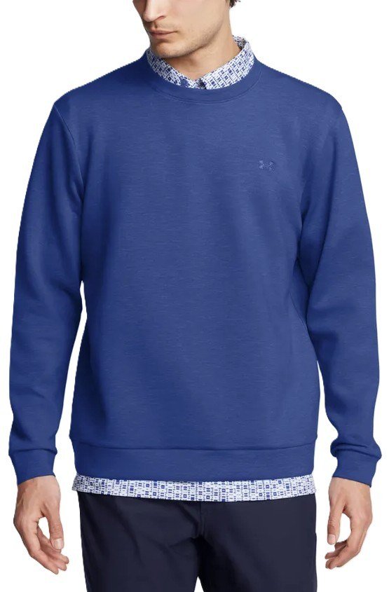 Under Armour Drive Midlayer Crew felpa da uomo, blu