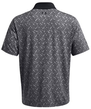 Under Armour Playoff 3.0 Check Jaquard polo da uomo, nero/bianco