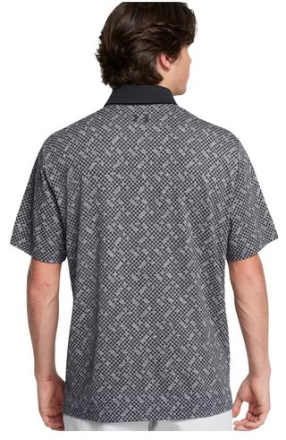 Under Armour Playoff 3.0 Check Jaquard polo da uomo, nero/bianco