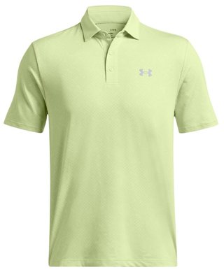 Under Armour Playoff 3.0 Check Jaquard polo da uomo, retro green/white/forest green