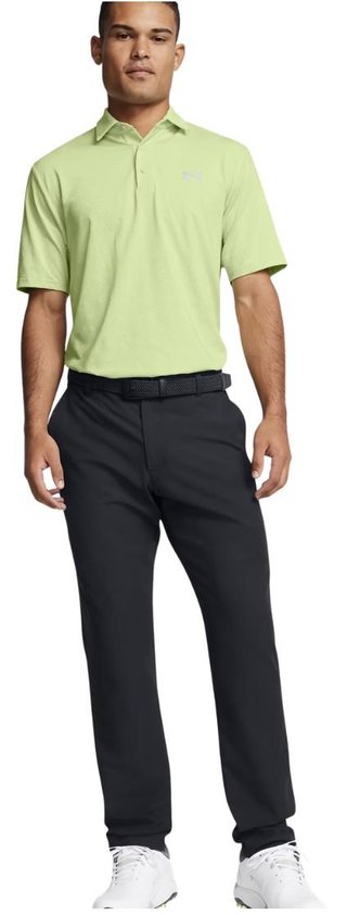 Under Armour Playoff 3.0 Check Jaquard polo da uomo, retro green/white/forest green