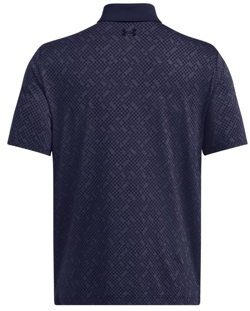 Under Armour Playoff 3.0 Check Jaquard polo da uomo, midnight navy