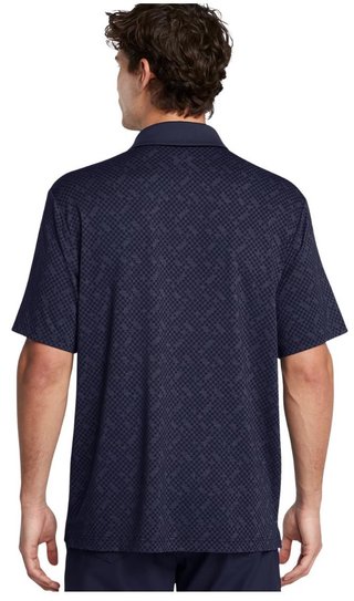 Under Armour Playoff 3.0 Check Jaquard polo da uomo, midnight navy