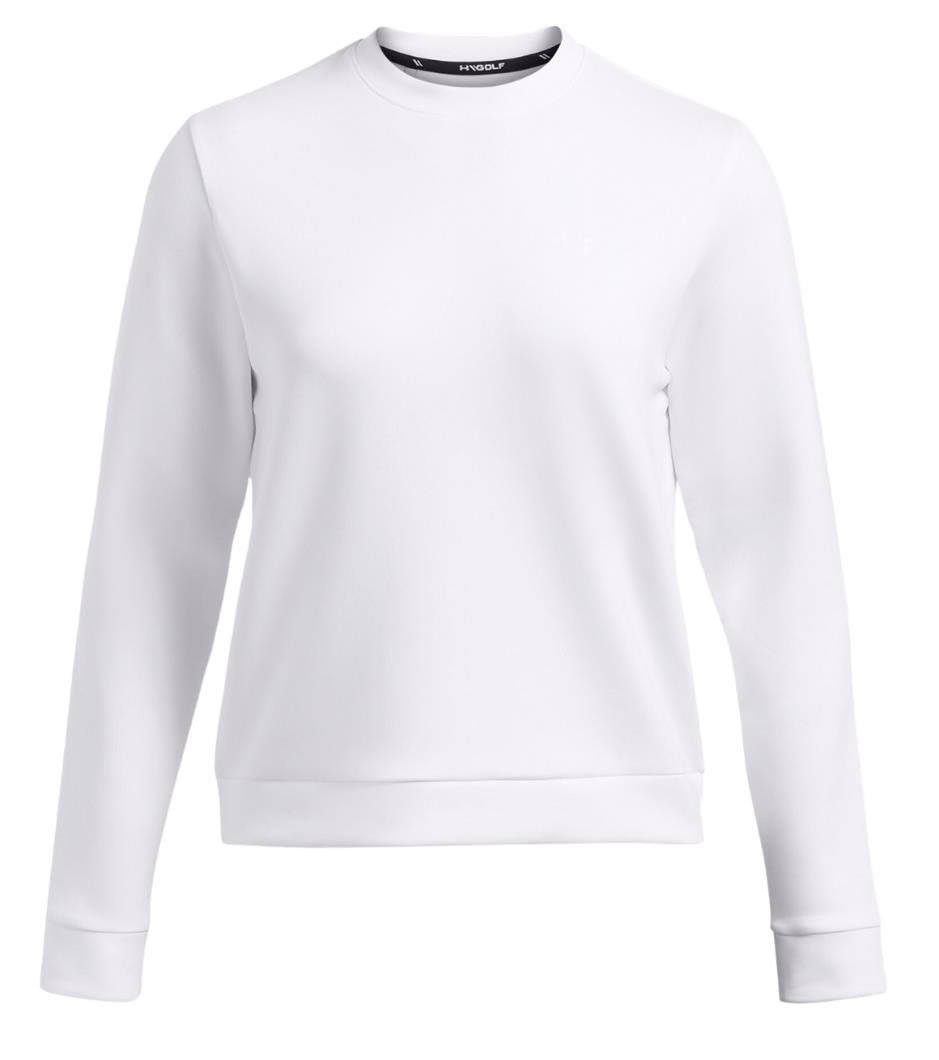 Under Armour Drive Midlayer Crew felpa donna, bianca