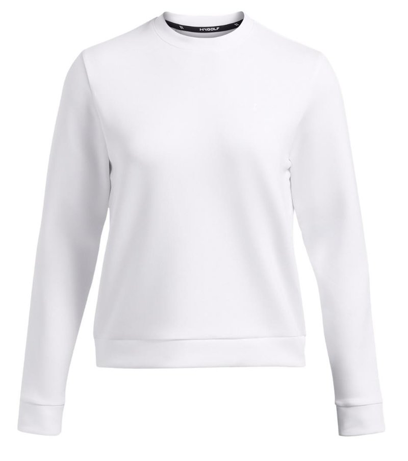 Under Armour Drive Midlayer Crew felpa donna, bianca