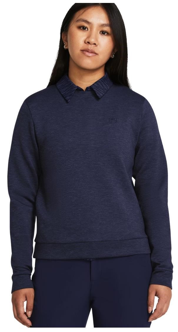 Under Armour Drive Midlayer Crew felpa donna, midnight navy
