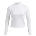 Under Armour Drive Long Sleeve Mock maglia da donna a maniche lunghe, bianca