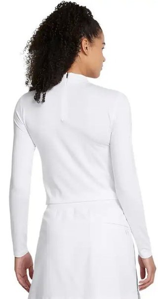 Under Armour Drive Long Sleeve Mock maglia da donna a maniche lunghe, bianca