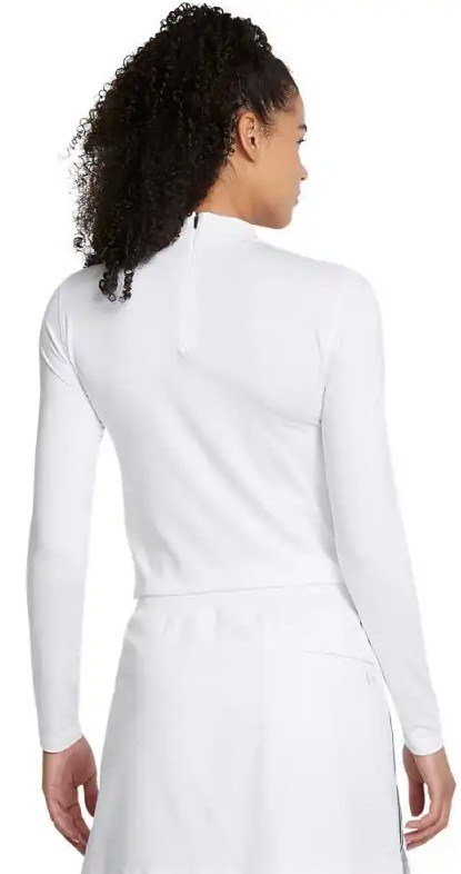 Under Armour Drive Long Sleeve Mock maglia da donna a maniche lunghe, bianca