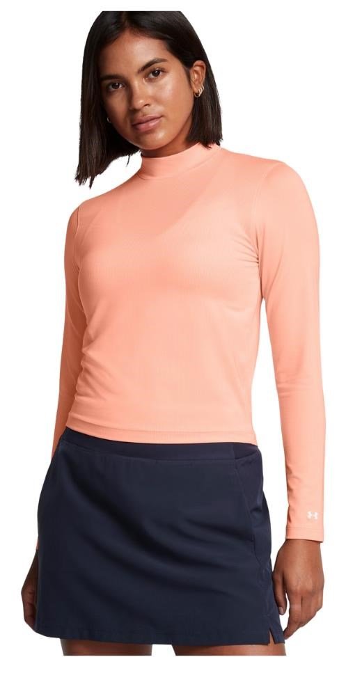 Under Armour Drive Long Sleeve Mock maglia donna, arancione flare