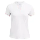 Under Armour Playoff 3.0 Novelty polo da donna, bianco/arancione flarer