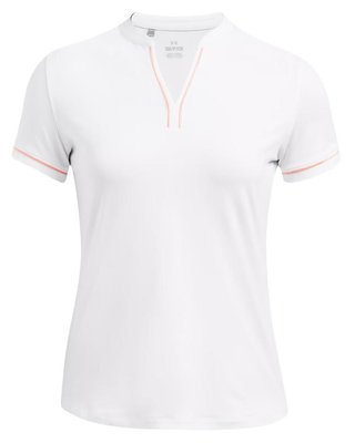 Under Armour Playoff 3.0 Novelty polo da donna, bianco/arancione flarer