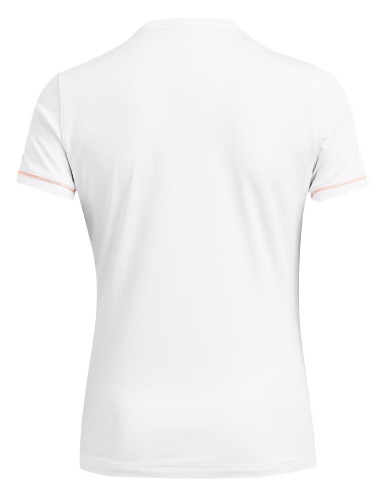 Under Armour Playoff 3.0 Novelty polo da donna, bianco/arancione flarer