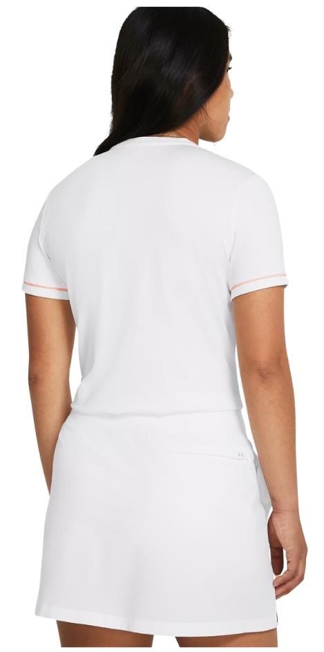 Under Armour Playoff 3.0 Novelty polo da donna, bianco/arancione flarer