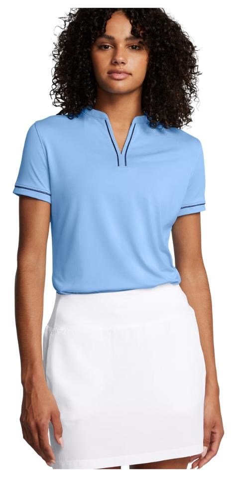 Under Armour Playoff 3.0 Novelty polo da donna, horizon blue/midnight navy