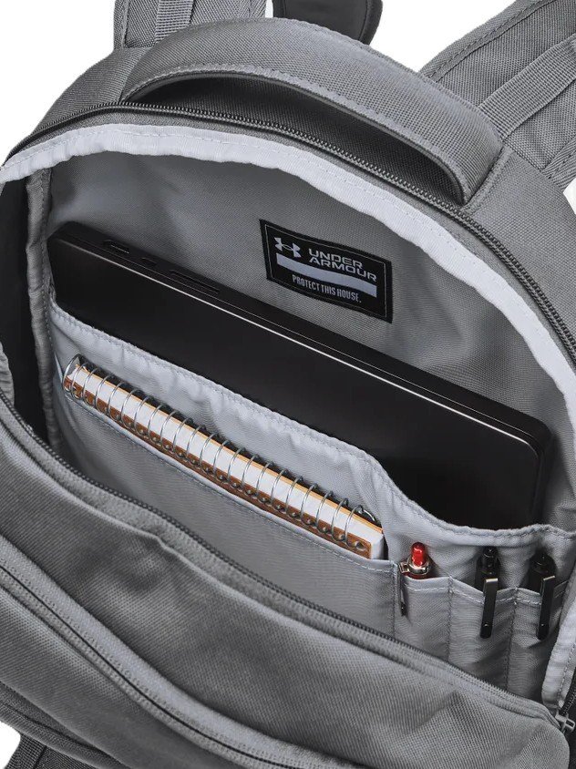 Under Armour Hustle 6.0 Backpack unisex, grigio