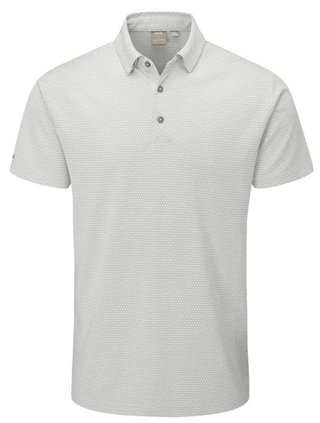 PING Halcyon Honeycomb polo da uomo, silver multi
