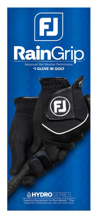 FootJoy RainGrip guanto da donna (1 paio), nero