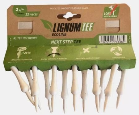Lignum Ecoline Next Step Tee 70mm (2 3/4"), confezione da 12