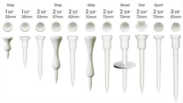Lignum Ecoline Next Step Tee 57mm (2 1/4"), 12 pezzi