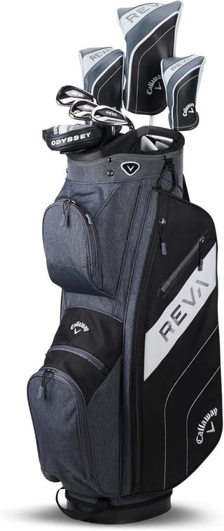 Callaway Reva 8PC Black set da golf da donna, grafite