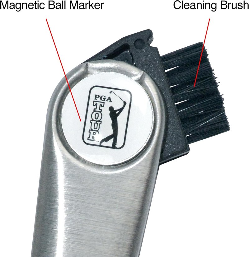 PGA Tour Multi-Tool Outil Polyvalent strumento divot, argento