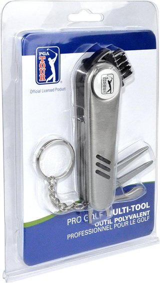 PGA Tour Multi-Tool Outil Polyvalent strumento divot, argento