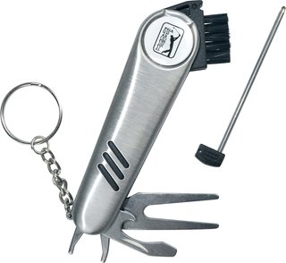 PGA Tour Multi-Tool Outil Polyvalent strumento divot, argento