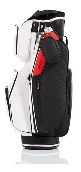 JuCad First Class cart bag, nero/rosso