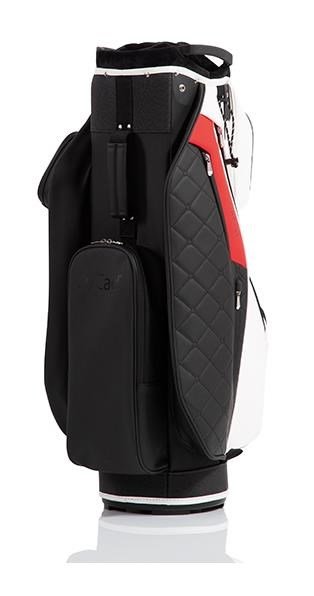 JuCad First Class cart bag, nero/rosso