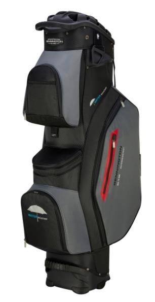 Bennington QO14 cart bag impermeabile, canon grey/black/red