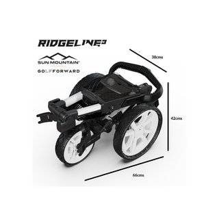 Sun Mountain Ridgeline 3 carrello manuale, argento