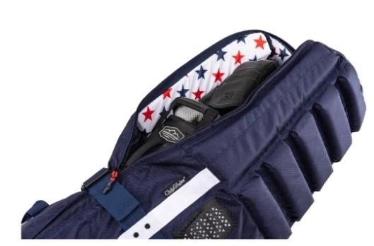 Sun Mountain Club Glider Meridian travel bag, navy/white/red