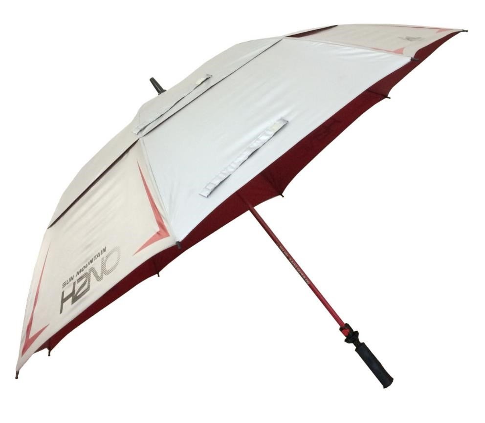 Sun Mountain H2NO Chrome UV ombrello 68", rosso
