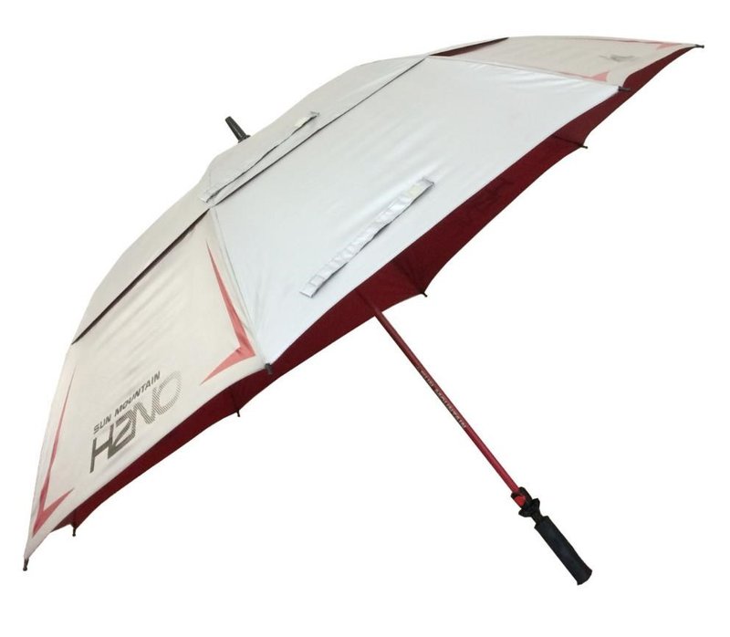 Sun Mountain H2NO Chrome UV ombrello 68", rosso