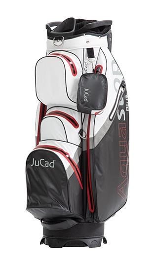 JuCad Aquastop Plus Facelift cart bag, nero/bianco/rosso
