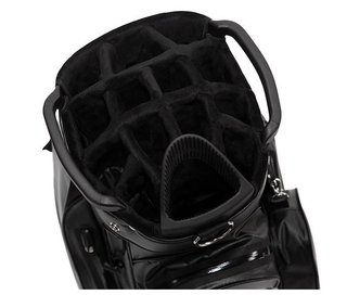JuCad Aquastop Plus Facelift cart bag, nero/bianco/rosso