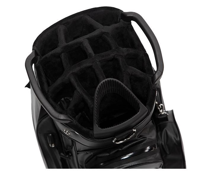 JuCad Aquastop Plus Facelift cart bag, nero/bianco/rosso