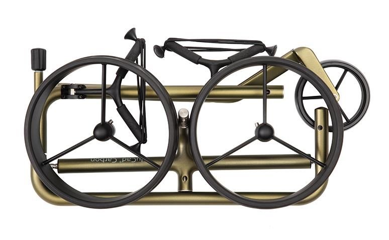 JuCad Carbon Verde Black carrello manuale, edizione speciale + borsa da trasporto JTT, carbon