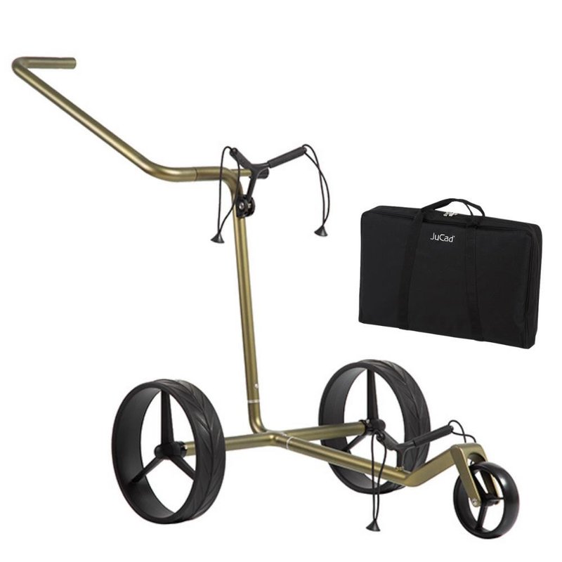 JuCad Carbon Verde Black carrello manuale, edizione speciale + borsa da trasporto JTT, carbon