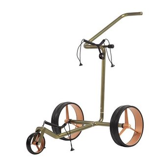 JuCad Carbon Verde Rosé carrello manuale, edizione speciale + borsa da trasporto JTT