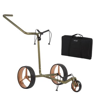 JuCad Carbon Verde Rosé carrello manuale, edizione speciale + borsa da trasporto JTT