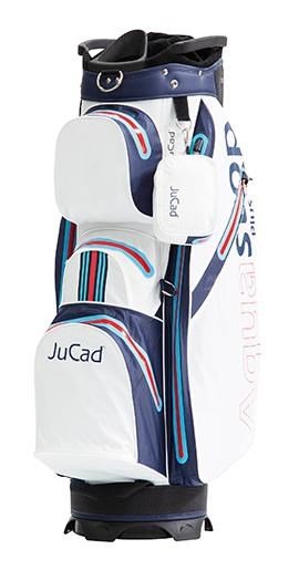 JuCad AquaStop Plus Facelift cart bag, racing design - blu/bianco/rosso