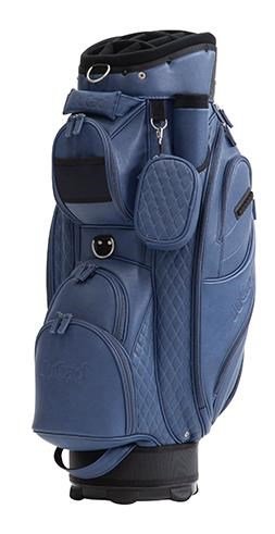 JuCad Style cart bag, blu scuro/effetto pelle