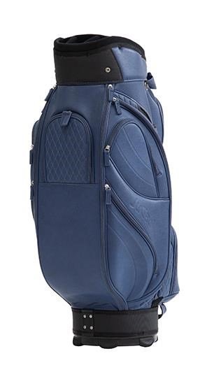 JuCad Style cart bag, blu scuro/effetto pelle