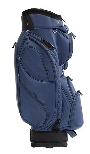 JuCad Style cart bag, blu scuro/effetto pelle