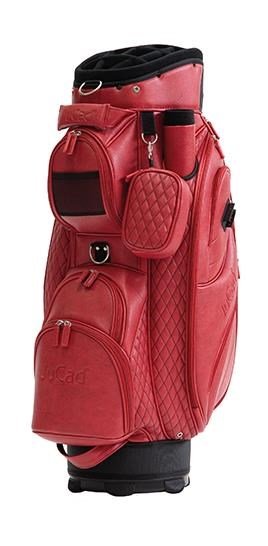 JuCad Style cart bag, rosso/effetto pelle