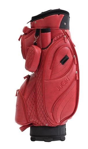 JuCad Style cart bag, rosso/effetto pelle