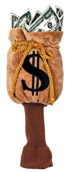 Daphne's Headcovers Money Bag cover driver