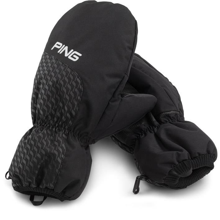PING Golf Ping Cart Mittens guanti invernali da golf uomo, nero